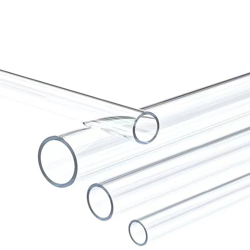 High Transperant Aquarium Water Pipe PETG Acrylic Hard Tube Transparent Rigid Tubing OD 6mm 8mm 10mm 12mm 50CM Clear 5Pcs/lot