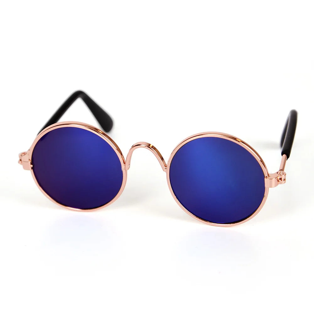 Vintage Round Pet Cat Sunglasses Pet Products for Small Dogs Dog Kitten Puppy Cat Accessories Reflection Eyewear Glasses