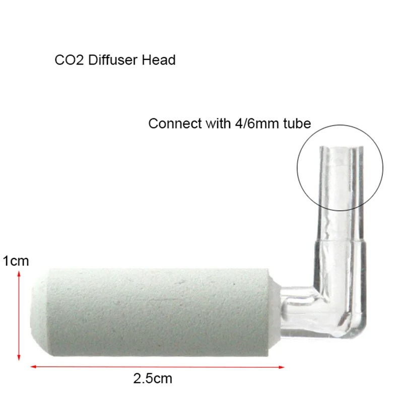 1Pc CO2 Diffuser Acrylic Tank Regulator CO2 Atomizer with Nano Diffuser Suction Cups Acrylic Aquarium Fish Tank Aquatic supplies
