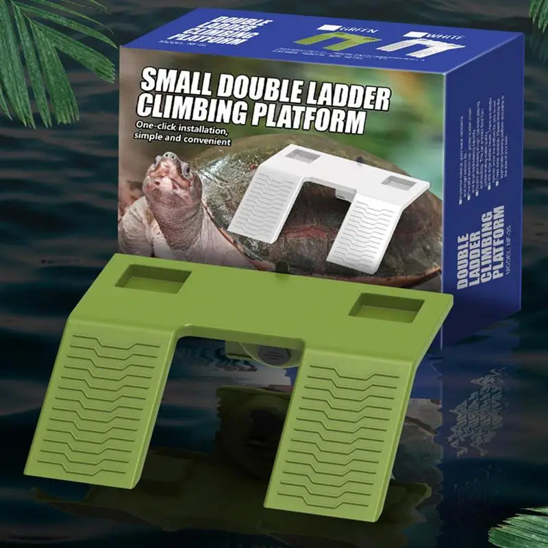 Turtle Basking Ladder Turtle Habitat Turtle Climbing Ramp Turtle Dock Floating for Reptile Terrarium Aquarium Accessory