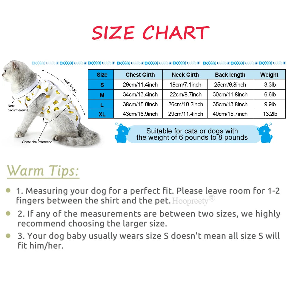 Cat Surgery Recovery Suit Soft Female Cat Onesie After Surgery Spay Surgical Abdominal Wound Skin Diseases E-Collar Alternative