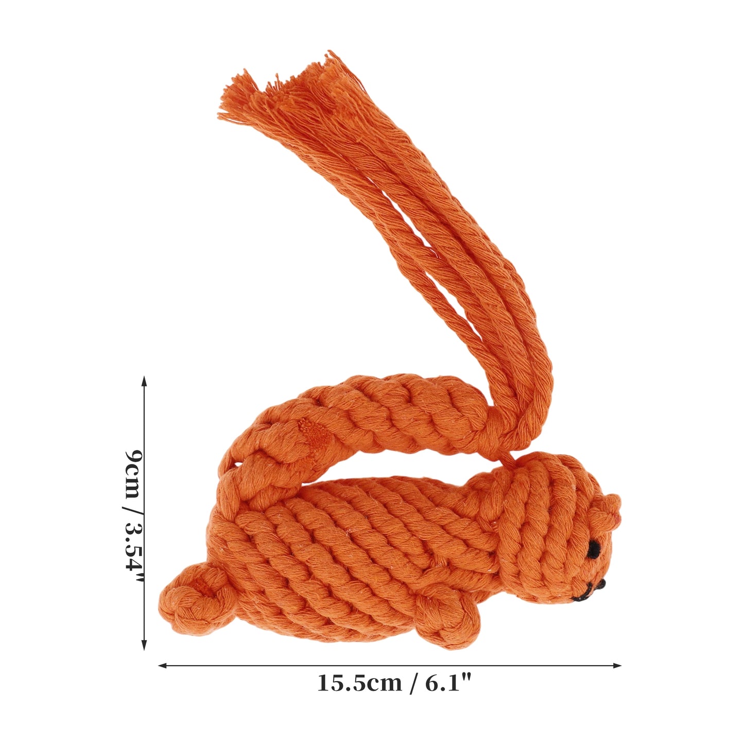Uxcell Dogs Chew Toys Teeth Cleaning Cotton Rope Puppy Teethings Chewer Durable Braided Bite Resistant Chewing Doll Pet Supplies