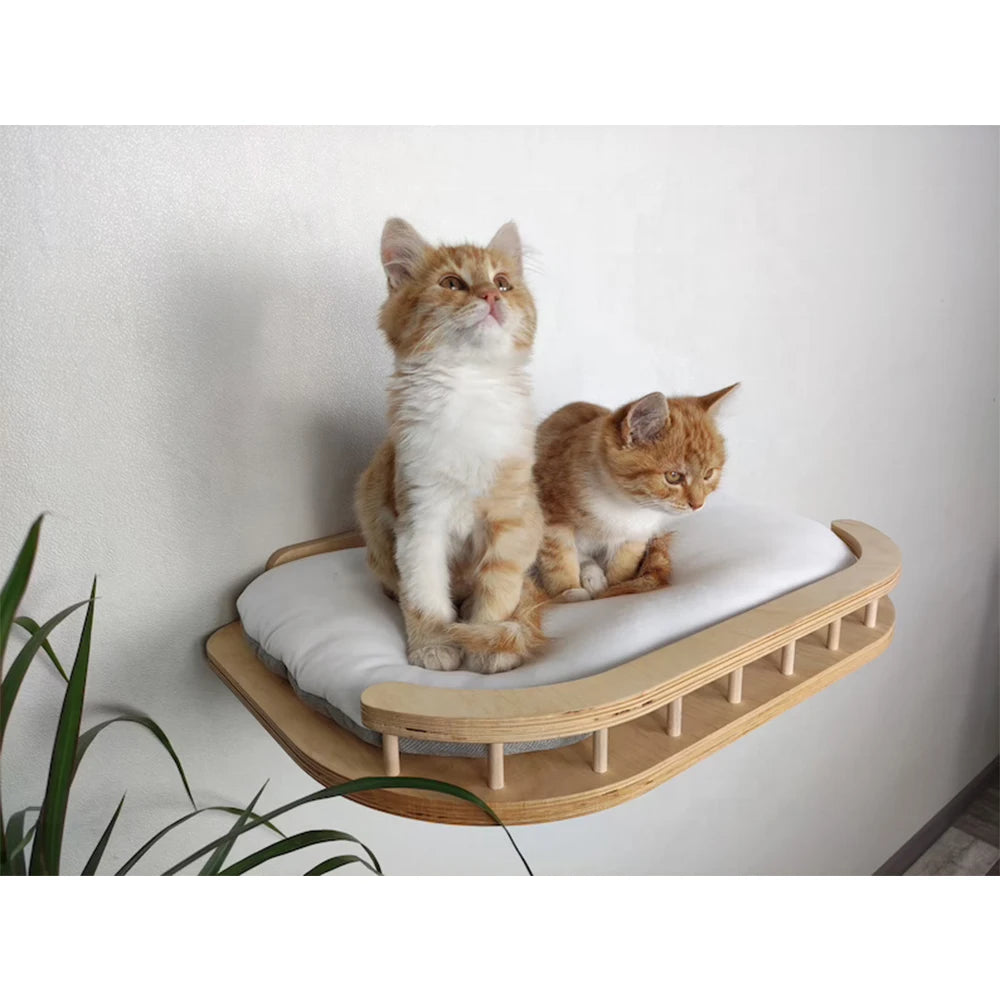 Wholesale Pet wall furniture wall bed Cat tree tower Cat shelves with steps Cat jungle gym house furniture