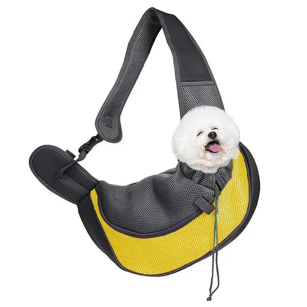 Large Space Pet Travel Shoulder Bag, Widened And Thickened Shoulder Strap Design Does Not Squeeze Breathable Mesh Pet Backpack