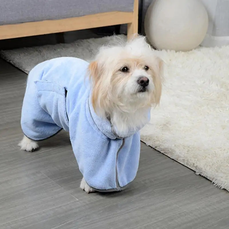 Dog Towel Wrap Dog Bath Towel Robe Super Absorbent Machine Washable Fast Drying Soft Lightweight Dog Drying Coat For Poodle
