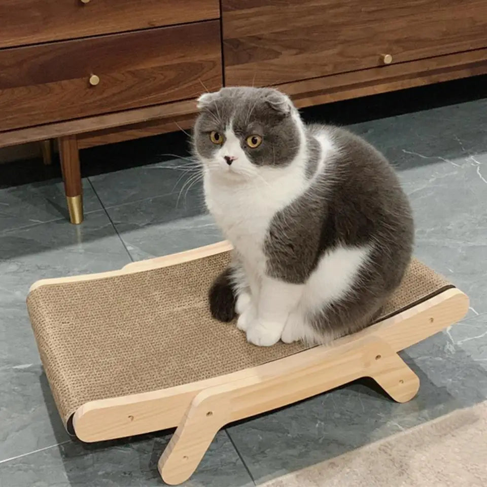 Cat Toys Wooden Cat Scraper Scratching Bed Detachable Grinding Claw 3 In 1 Cat Scratch Board Training Grinding Claw for Cats