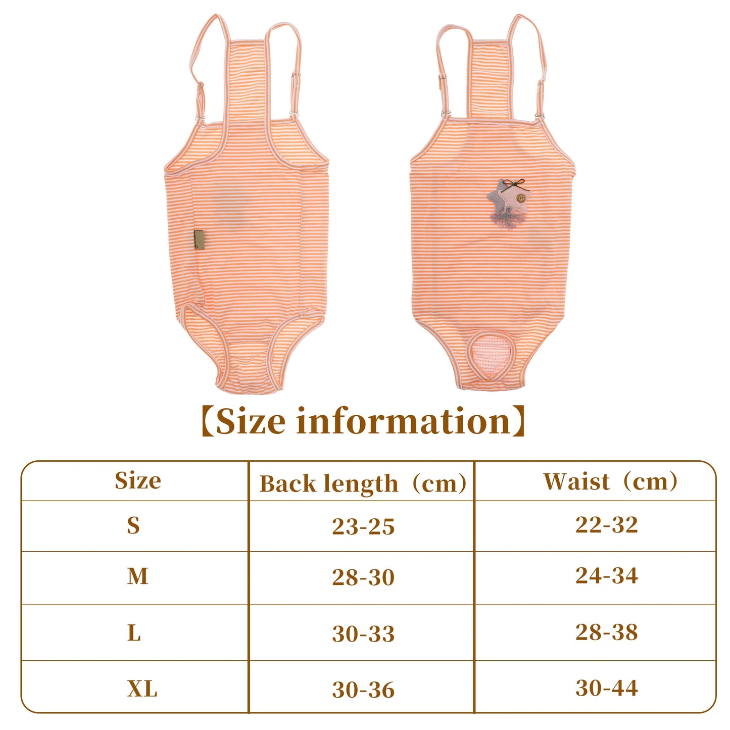 UXCELL Reusable Dog Diapers Female Dog Suspender Panties Casual Physiological Pants Adjustable Strap Striped Washable Underwear