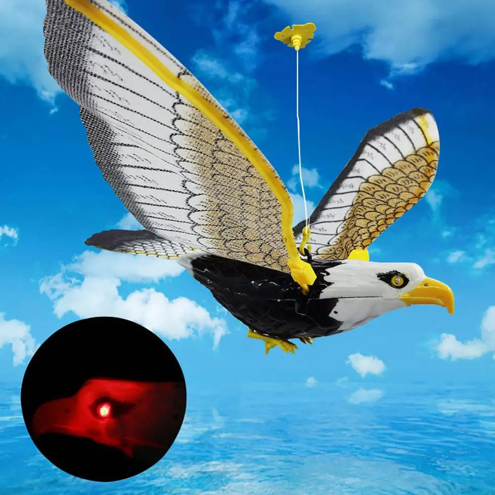 Interactive Cat Toy Can Fly And Call Electric Eagle Simulation Simulation Chirps Birds Interactive Slaps Cat Bird Light Toy V7C2