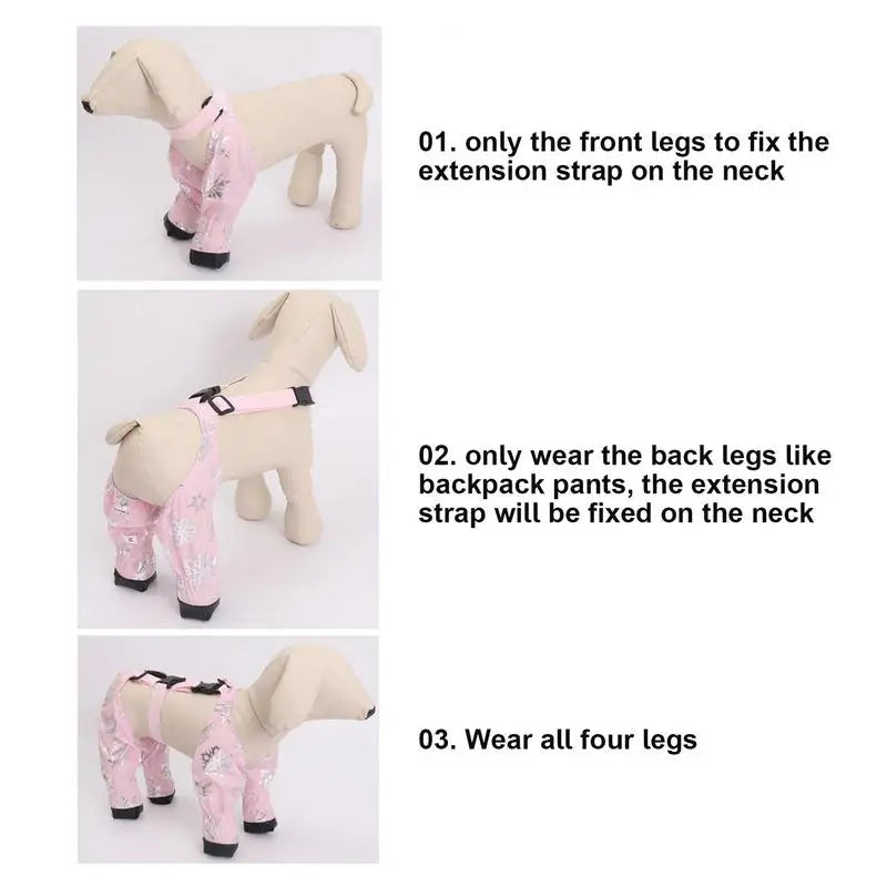 Suspender Boots For Dogs Dog Shoes For Large Dogs Waterproof Winter Snow Boots Never Lose A Bootie On Hot Or Snowy Days