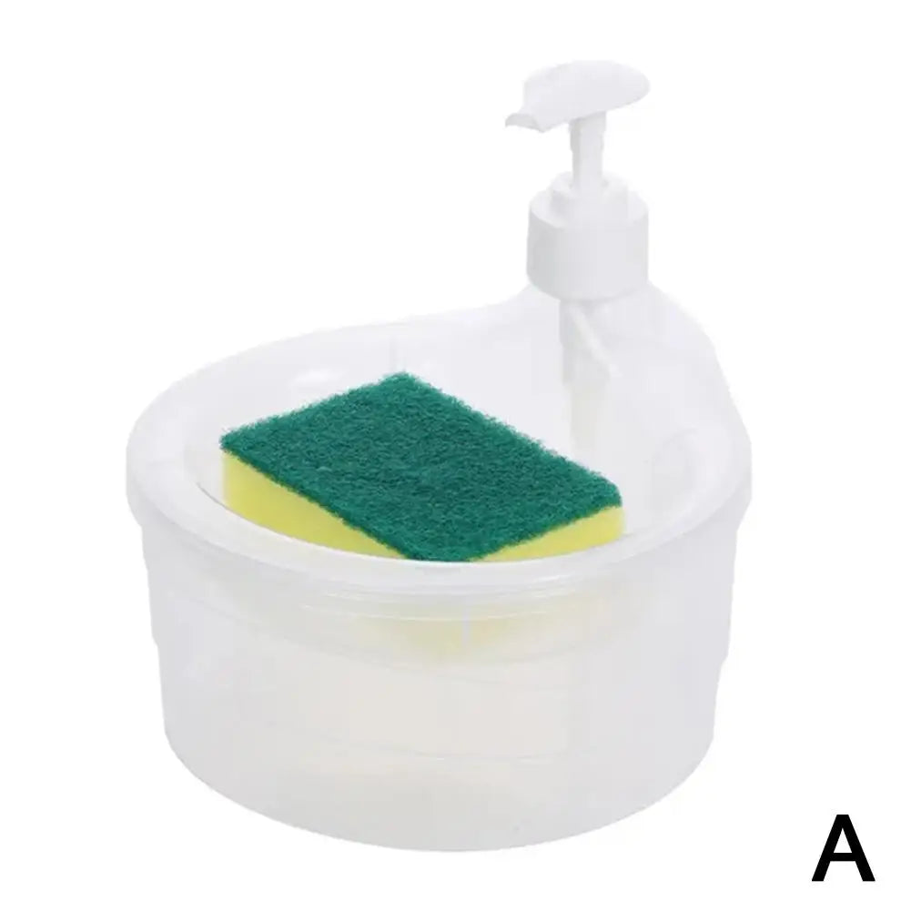Kitchen Integrated Dishwashing Liquid Dish Towel Storage Press Box Soap Box Dishwashing Pot Soap Dispenser Storage Neat