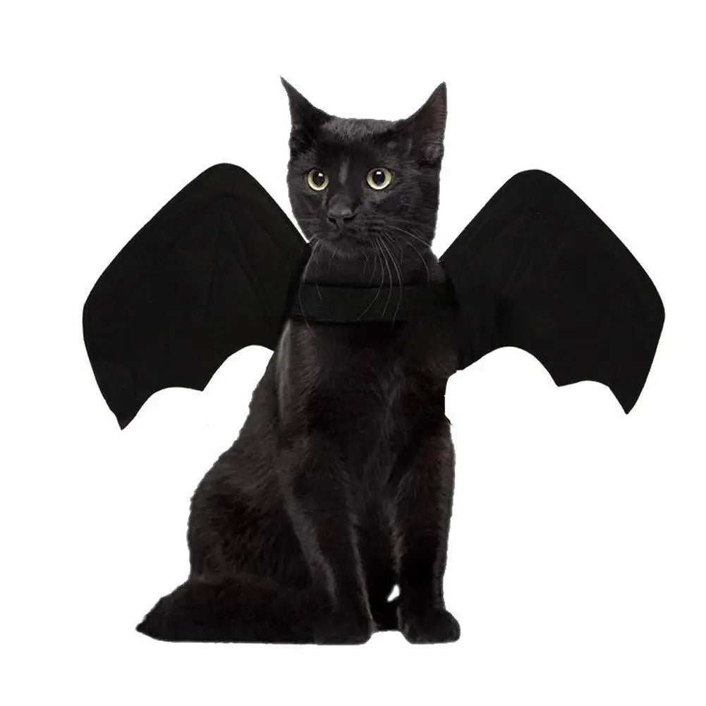 Cool Wings Black Bat Creative Pet Dog Clothes Halloween Transformation Costume Suitable For Festivals And Parties Dog Dress Up