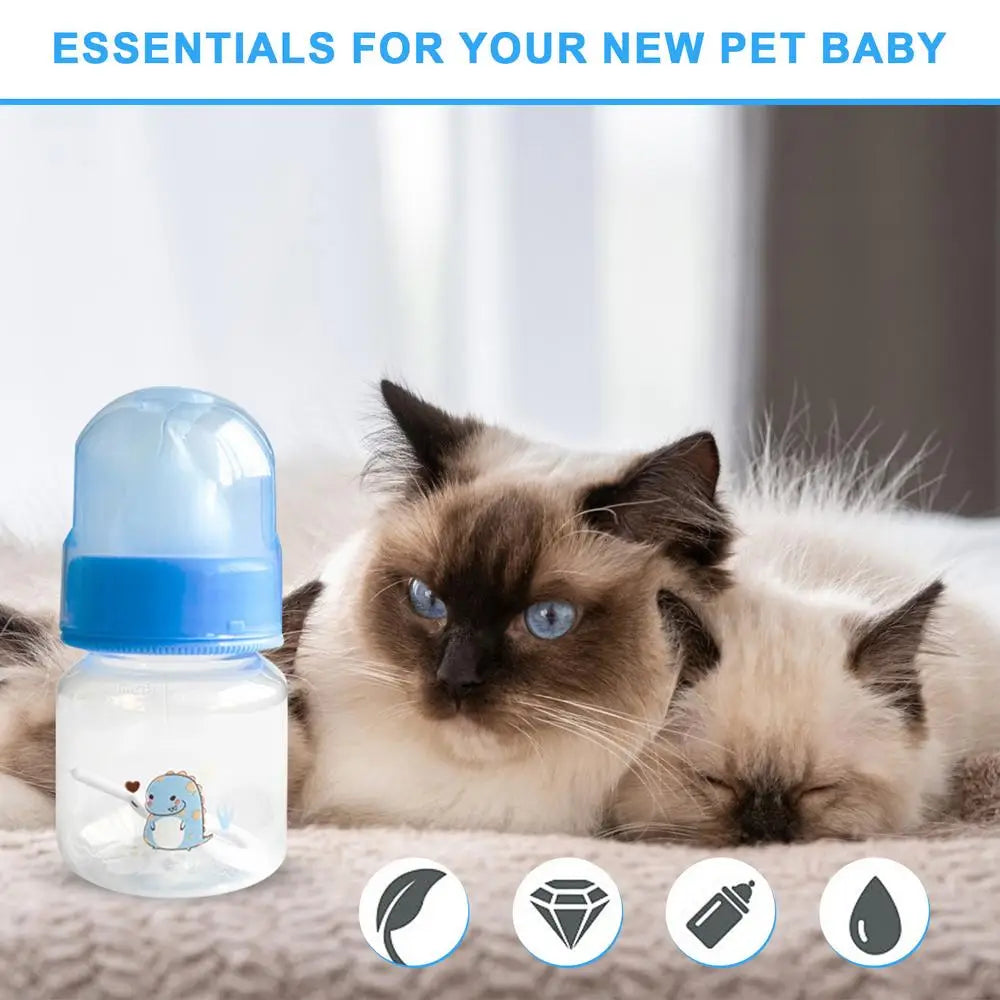 Puppy Feeding Bottle Puppy Milk Feeder Kitten Bottles Kitten Feeder Silicone Nipple Kitten Bottle Feeding Kit Milk Dispenser Pet