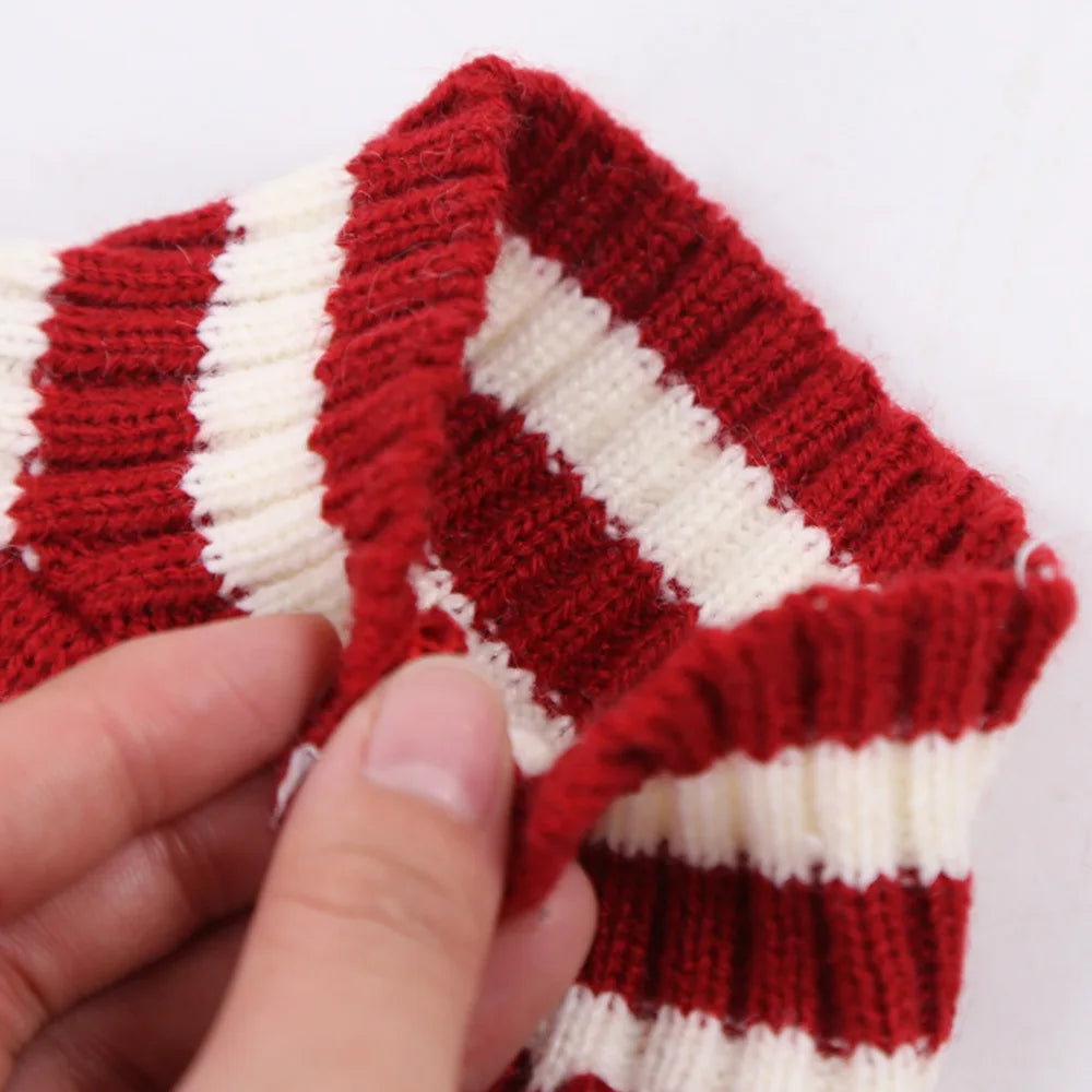 Christmas Dog Clothes Hoodie Pet Dog Sweater Flannel Antlers Scarf Winter Warm Small Dog Outfit Cat Hooded Clothing Costume Coat