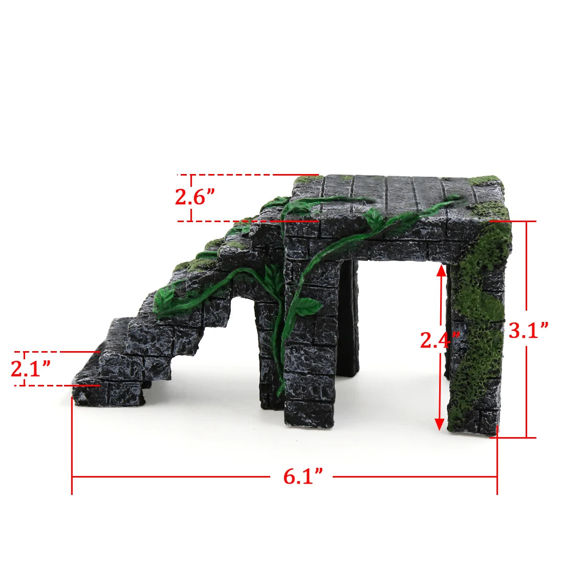 UXCELL Reptile Float Island Turtle Basking Platform Simulated Lawn Aquarium Turtle Ladder Climbing Fish Tank Habitat Accessories