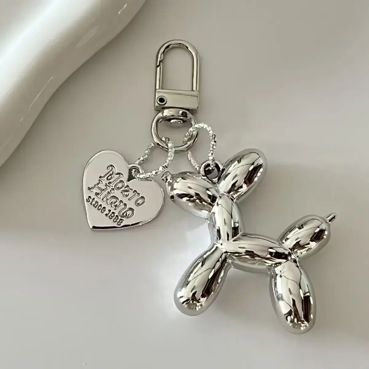 1pc Fashion Keychain Balloon Dog Keychains Pendant Jewelry Trinket Car Key Ring Key Chain Accessories Car Keychain Keyring