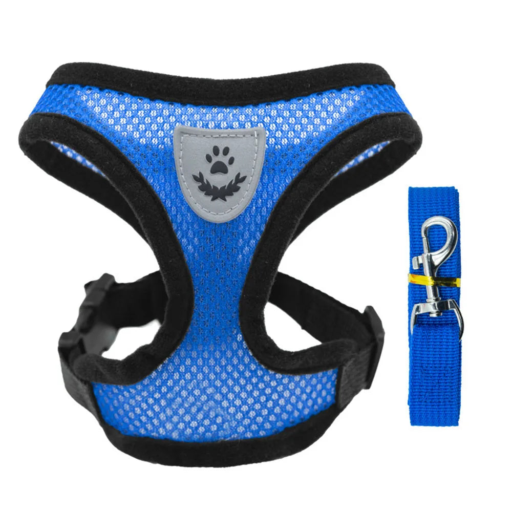 Cat Harness and Leash Escape Proof Adjustable Vest Harnesses for Cats Reflective Cat Harness Breathable Soft Kitty Puppy Harness