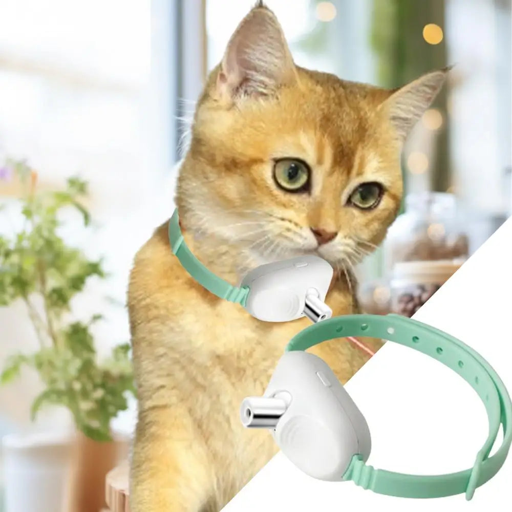 Laser Cat Collar LED Laser Cat Teasing Toy Cat Collar Toy Electric Smart Laser Teasing Cat Interactive Toy Kitten Playing Toy