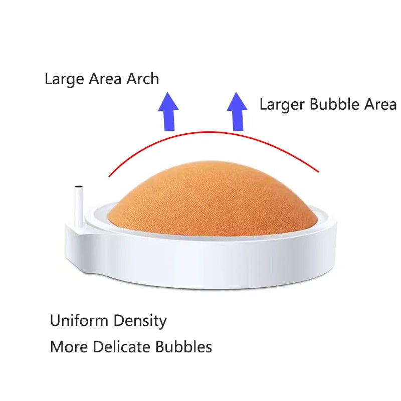1Pcs 40/50mm Fish Tank Aquarium Air Stone Oxygen Aerator Increasing Air Bubble Pond Pump Hydroponic Oxygen Accessories Orange