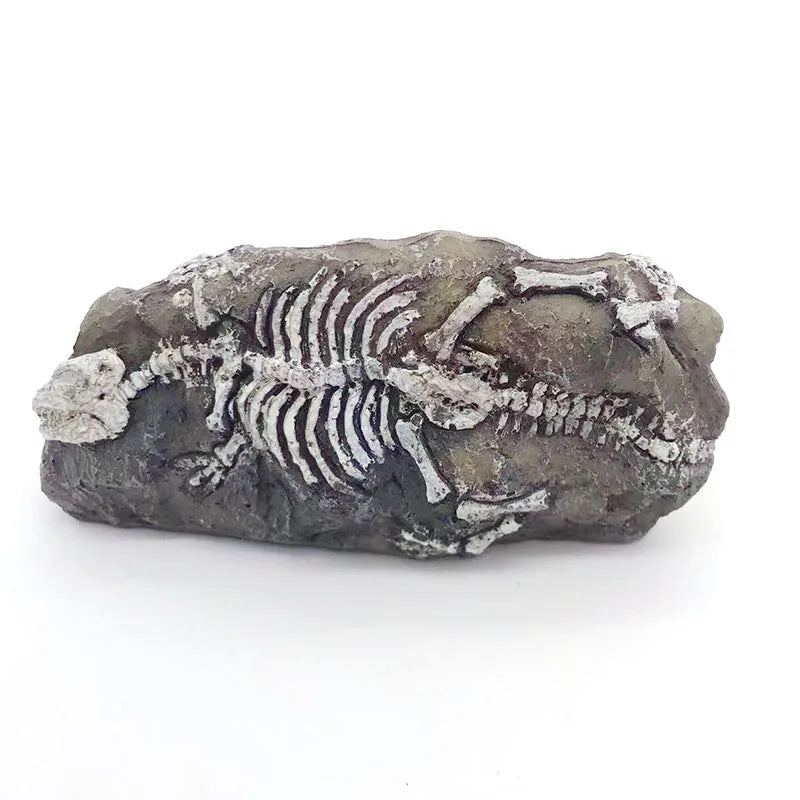 1pcs Aquarium Decorations Resin Fossil Artificial Fish Tank Ornament Shrimps Small Fish Reptile Aquarium Shelter Landscape Decor
