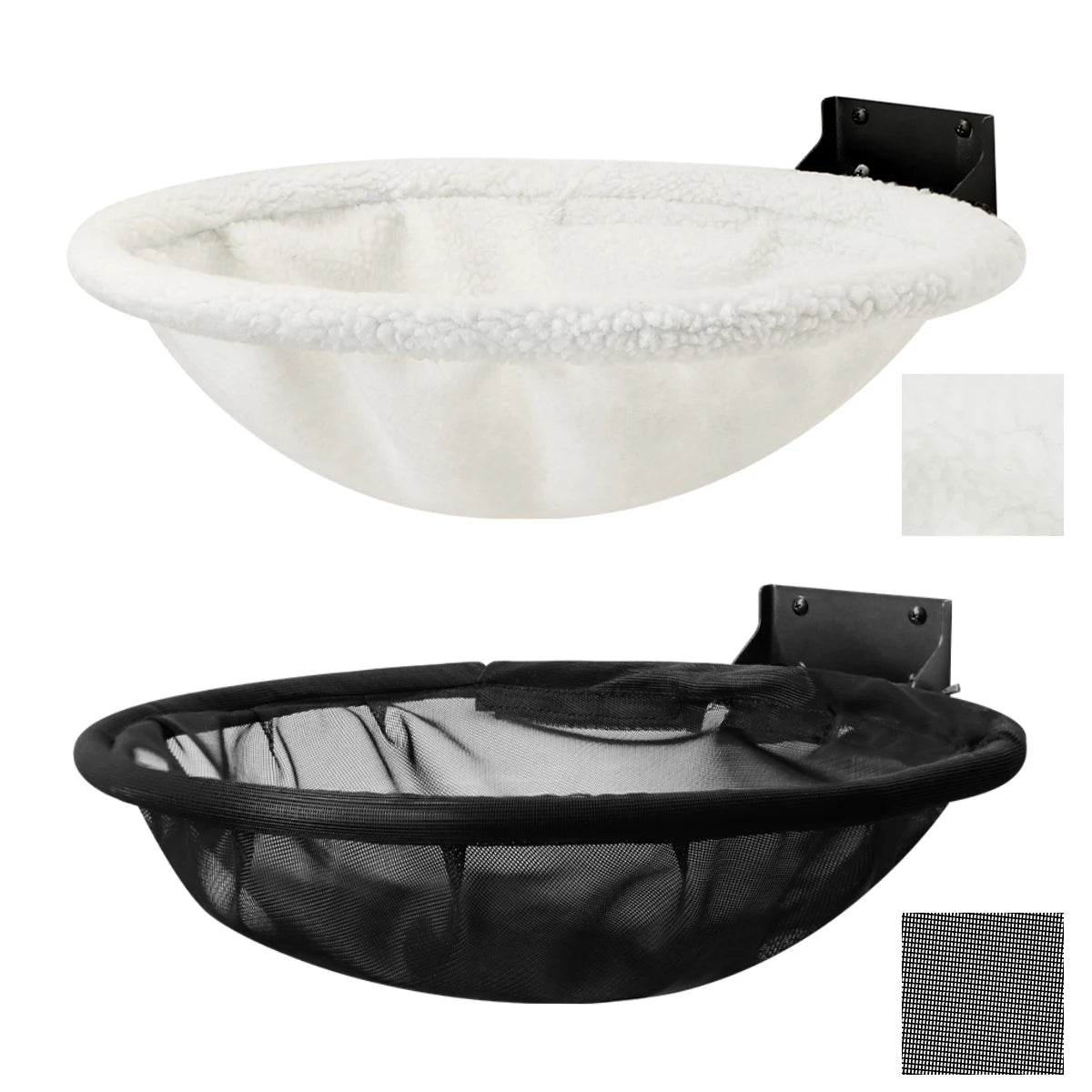 Cat Hammock Wall Mounted Foldable Cat Beds Breathable Cat Wall Shelves for Sleep Overlook Sunbathing Stable Cat Wall Perch
