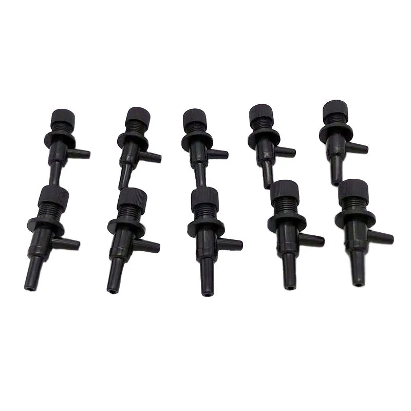 10pcs/lot Plastic Aquarium Air Regulator Flow Tube Pipe Divider Valve Adjustable Oxygen Pump Tank Volume Control Valve Accessry