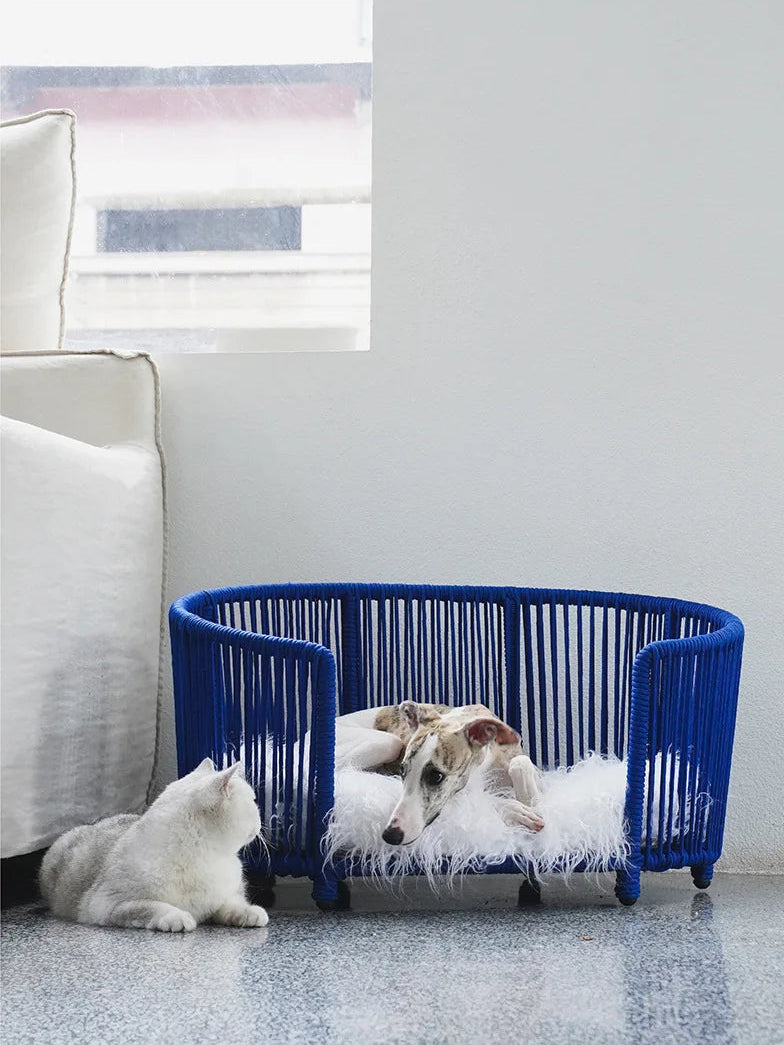 Zeze rope kennels universal in all seasons removable and washable cat litter dog bed small dog cute pet winter warm cat litter