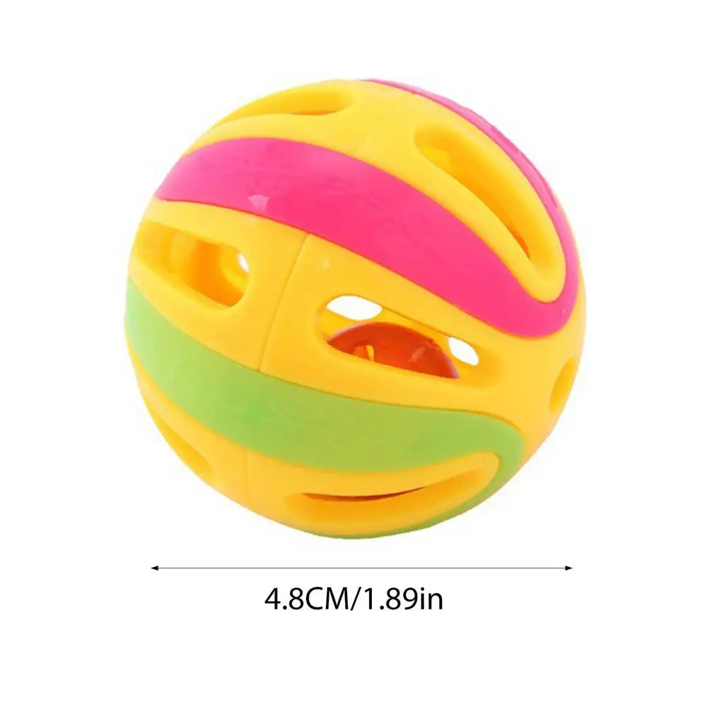 Cat Jingle Balls Cat Pounce Jinggle Ball Large Hollow Cat Rattle Ball Interactive Kitten Chasing Toys Kitten Pets Supplies