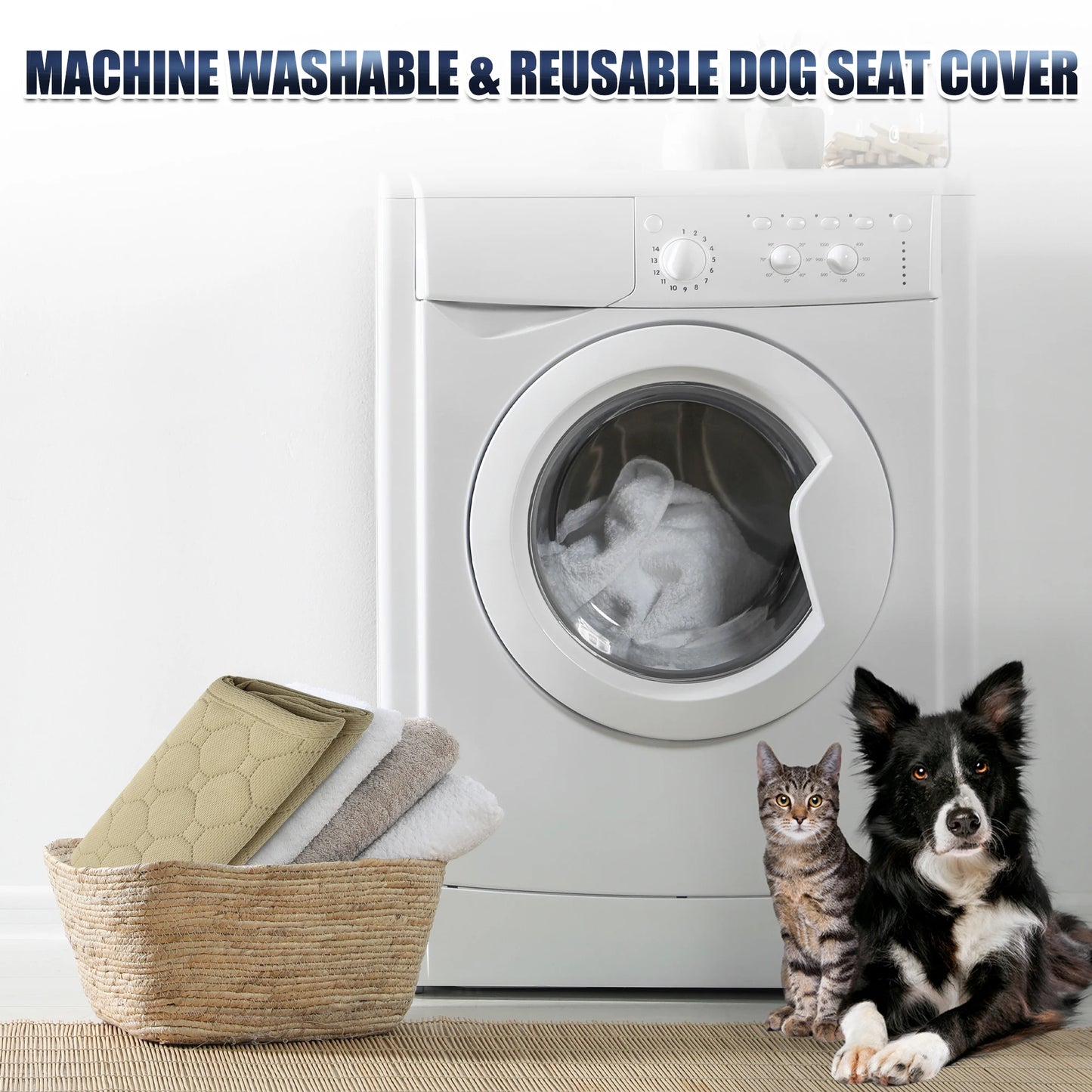 UXCELL 2 Pcs Universal Dog Car Seat Cover Cushion Waterproof Pet Travel SUV Truck Protection Dog Mats Car Safety Accessories