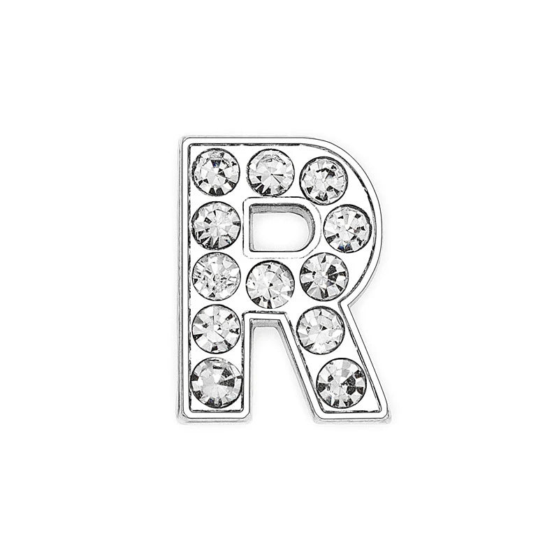 10mm Chrome Alloy Diamond Capital English Alphabet Jewelry Manual Diy Cat Claw Love Pet Collar Accessories