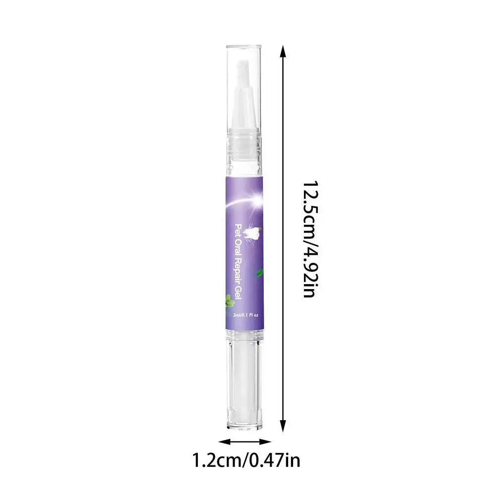 3ml Teeth Cleaning Gel For Dogs Breath Freshener Dog Oral Cleansing Gel Natural Dog Toothpaste Gel For Dogs & Cats Pet Breath