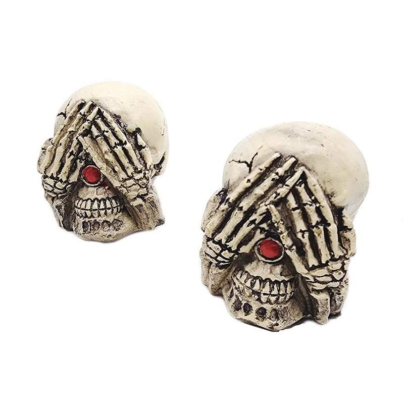 Resin Aquarium Ornaments Decoration Simulated Character Skull Decoration For Fish Tank Ornament Aquatic Pet Supplies Decorations