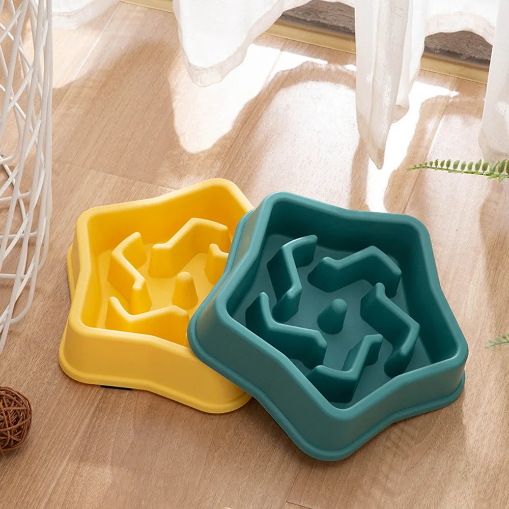 Dog Puppy Slow Feeder Bowl Non Slip Puzzle Bowl Anti-Gulping Dog Slower Food Feeding Dishes Pet Bowl for Large Medium Small Dogs