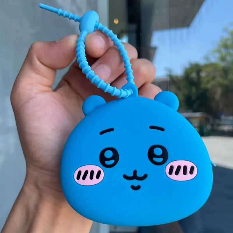 Zippered Dog Food Container Cartoon Silicone Dog Food Bag Cute Pet Snack Pouch Multipurpose Puppy Food Bag For Cookies Dry Meat