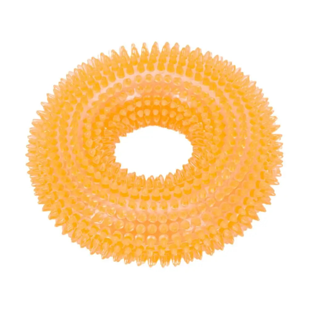 Pet Teething Sound Toy TPR Bite-resistant Raised Texture Teeth Design Spherical Safe Harmless Health Promotes Cleans Oral H0F7