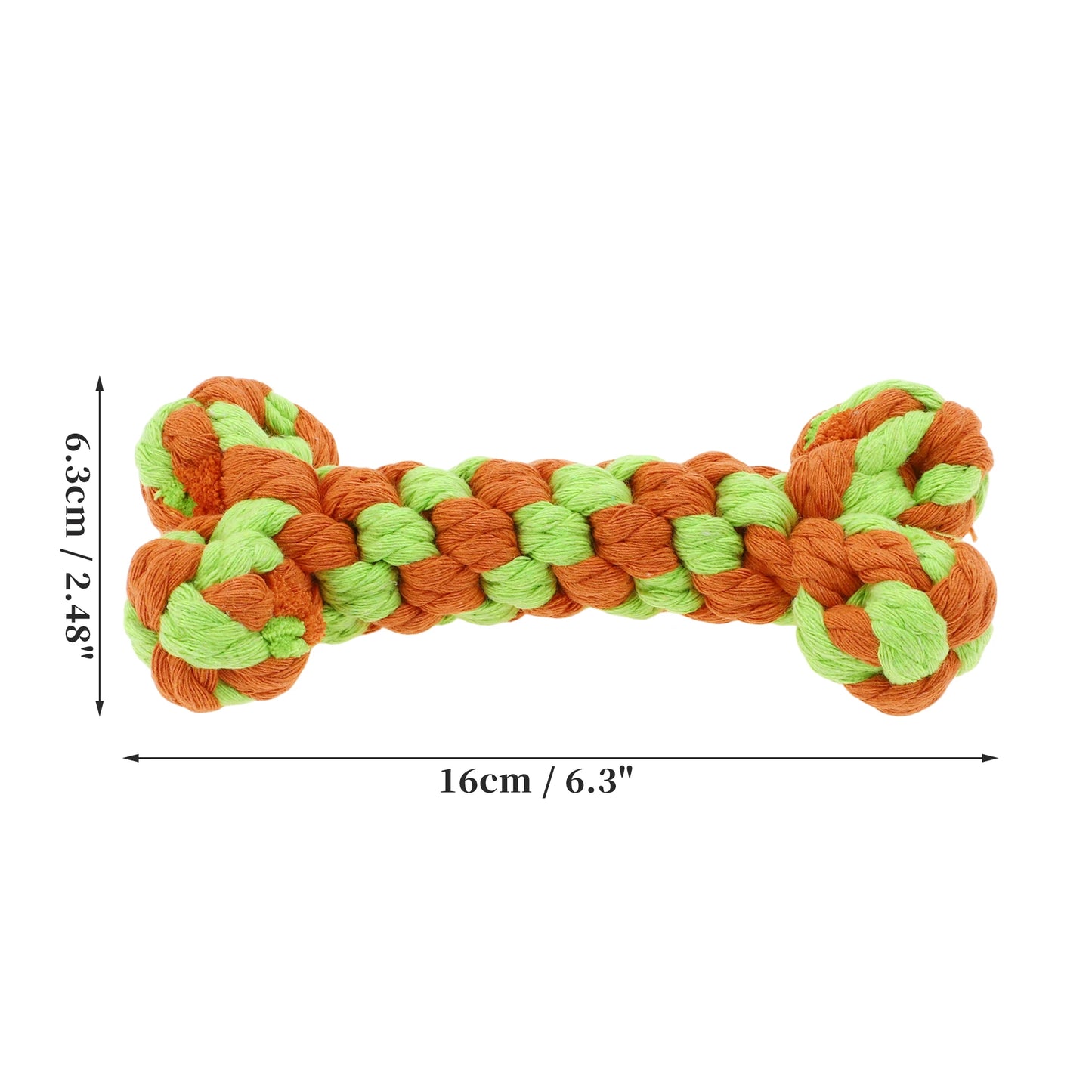 Uxcell Dogs Chew Toys Teeth Cleaning Cotton Rope Puppy Teethings Chewer Durable Braided Bite Resistant Chewing Doll Pet Supplies