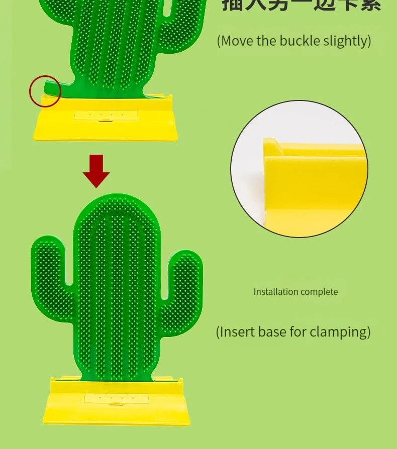 Cat Hair Scratch Corner Tickle Cactus Toy Scratch Scratch Massage Brush Face Hair Removal Cat Brush Artifact Pet Supplies