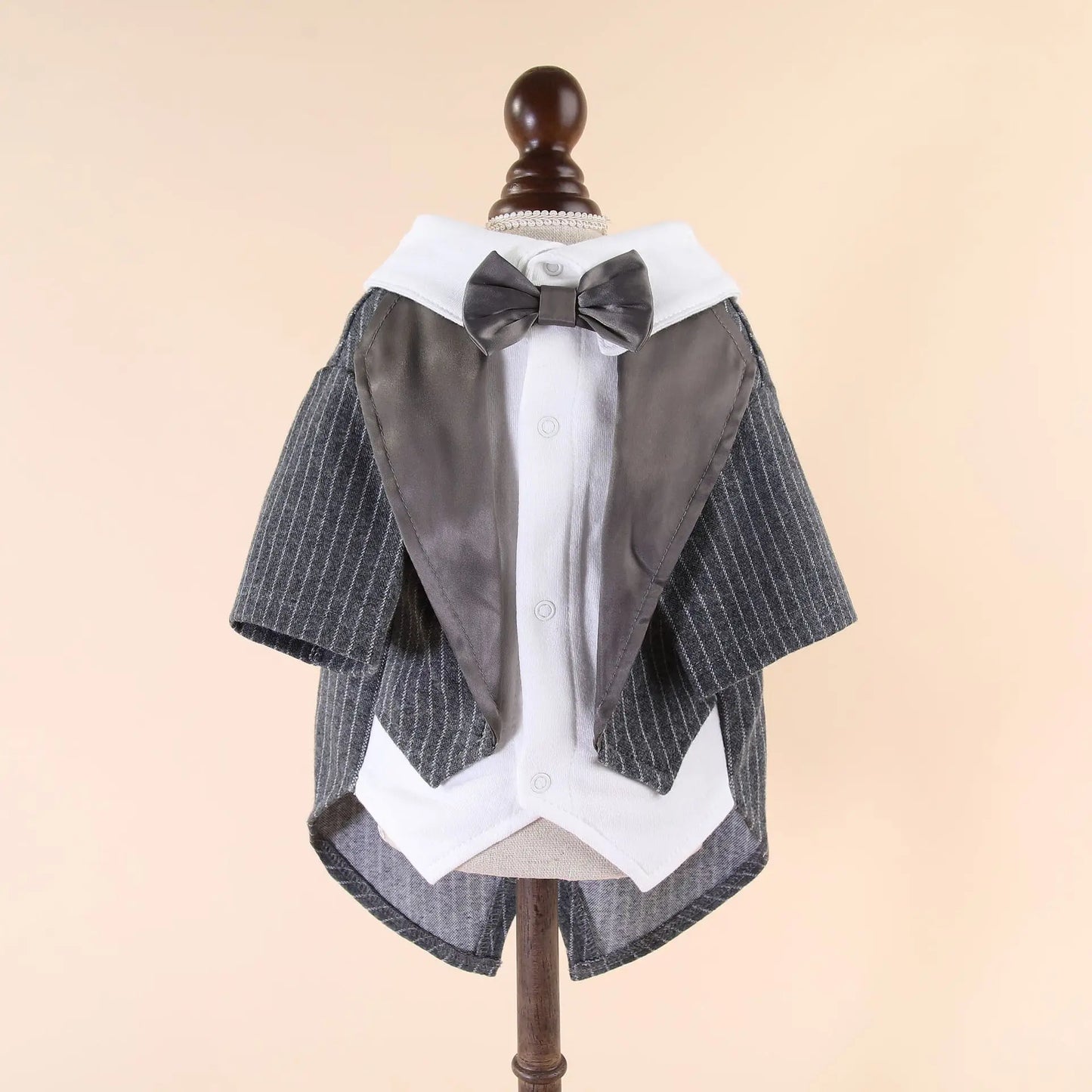 Dog Tuxedo Costume with Bow Tie, Pet Tuxedo Suit for Small Medium Dogs, Formal Party Wedding Shirt Clothes Cosplay Apparel