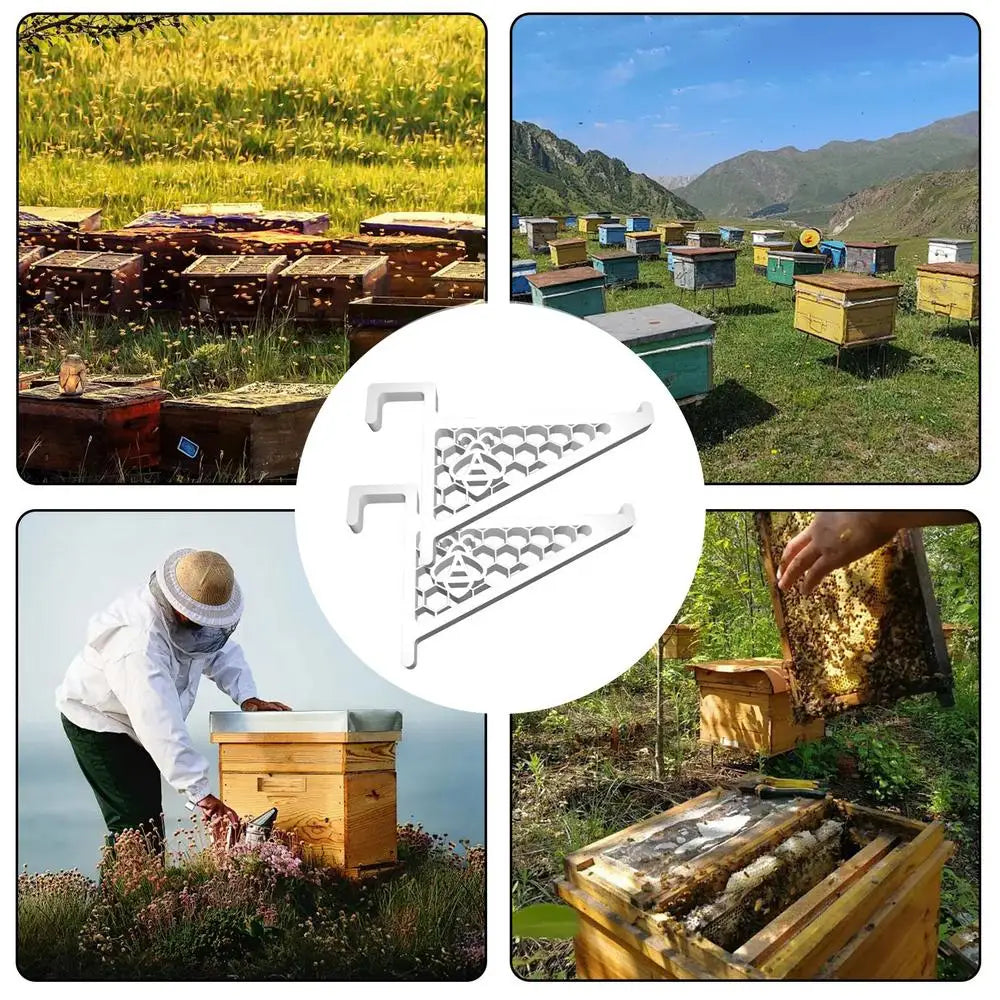 2PCS Beehive Frame Perch Beekeeping Hive Stand With Frame Grip Support Bracket Rack Lightweight Sturdy Beekeeping Frame Stand