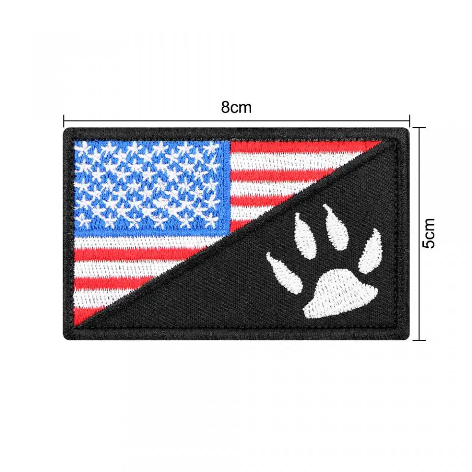 12 Pieces Tactical Patch Bundle for Dog Vest Harness Collar Personalized Patches Tags Sticker K9 Label Military Service Dog