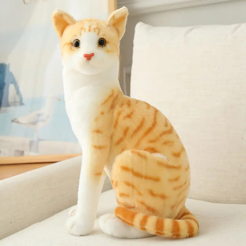 Stuffed Siame Cats Plush Toy 20/25cm Simulation American Shorthair Cute Cat Pet Toys Lifelike Home Decor Birthday Gift