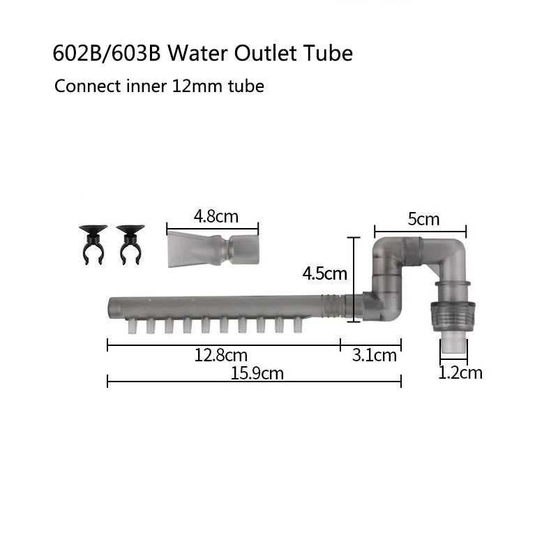 Aquarium Fish Tank Filter Rain Spray Bar Unit Outflow Pipe Inlet Outlet Tube Kit Fish Tank External Canister Filter Accessories