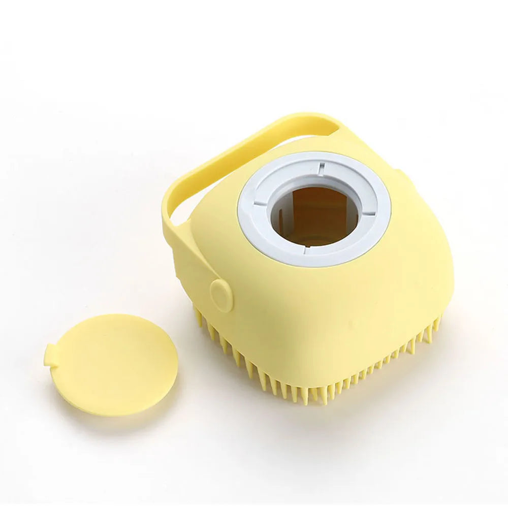 Pet Bath Brush Comfortable Super Soft Silicone Shampoo Massager Brush Comb for Dogs Cats Bathroom Dog Bath Brush Massage Gloves