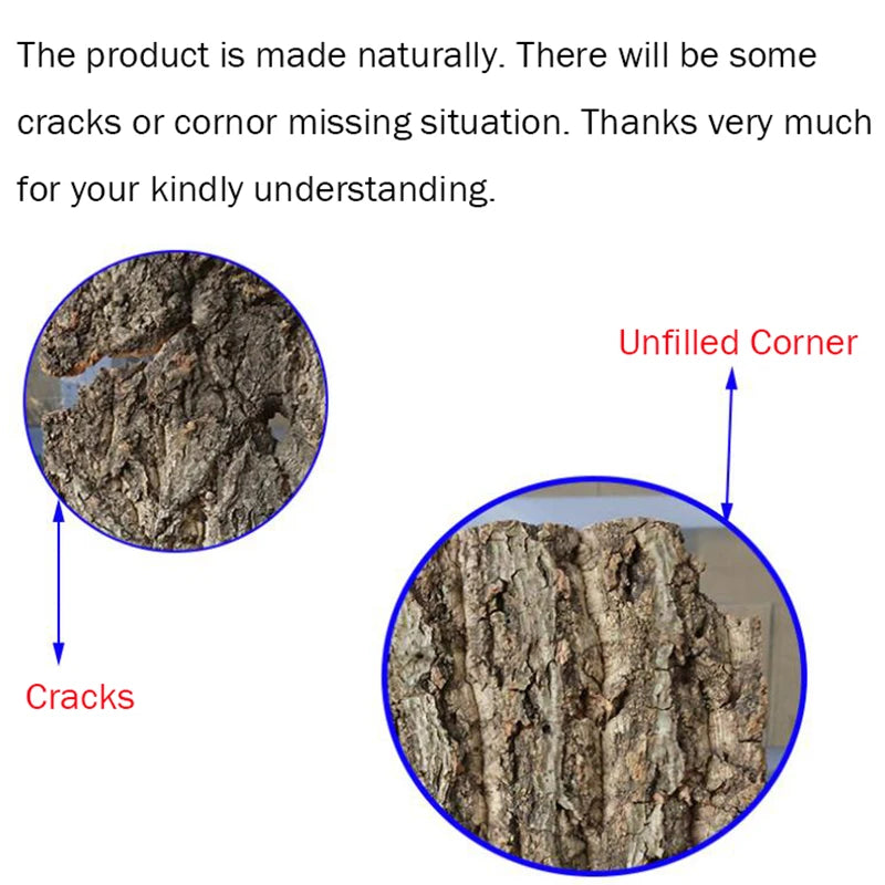 2Pcs Natural Tree Bark Aquarium Decoration Wood Artwork Decor Landscaping Ornaments Decor Fish Tank Background Moss Decor