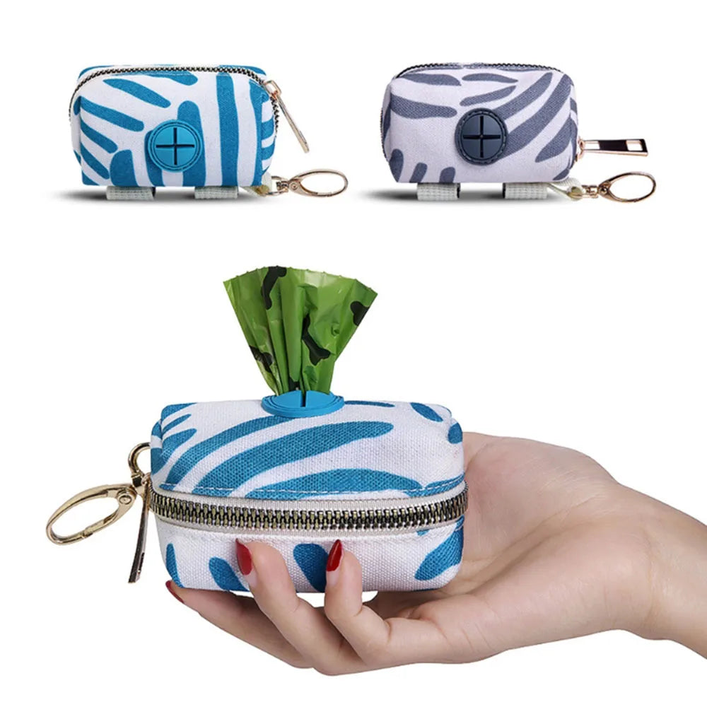 Pet Dog Poop Bag Dispenser Dog Waste Poop Bag Holder Leash Attachment Adjustable Travel Garbage Bag Dispenser Pet Cleaning Tools