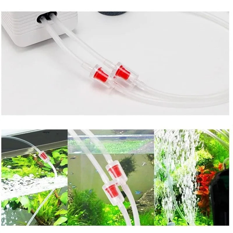 UXCELL Aquarium Air Pump Check Valve Fish Tank One-way Check Valve Tracheal Hose Pipe Carbon Dioxide System Accessories