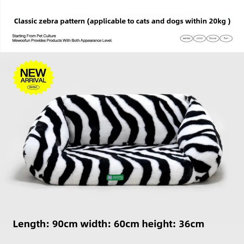 Kennel Pet Sofa Winter Warm Dog Sofa Cat Nest Cat Sofa Large Kennel Bed Removable and Washable