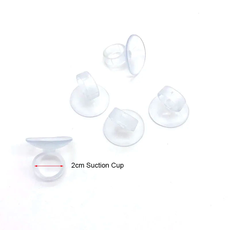 5Pcs Aquarium Suction Cups Air Tube Holder Sucker for Fish Tank Air Line Oxygen Tube Hose Pump Suction Cups Aquatic Pet Supplies