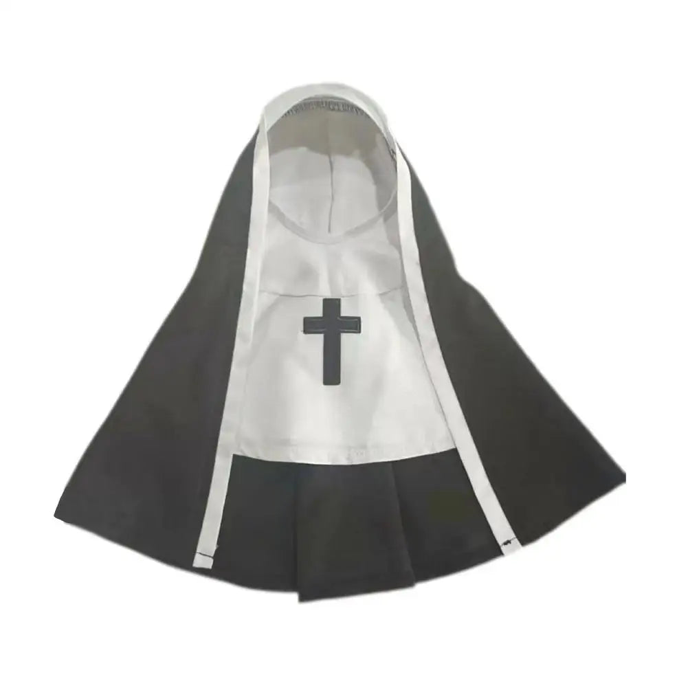 Pet Cat Halloween Costumes Nun Cloak For Small Pet Cosplay Dress Kawaii Pet Clothes Cat Kitten Puppy Funny Accessoties Gift F2A4