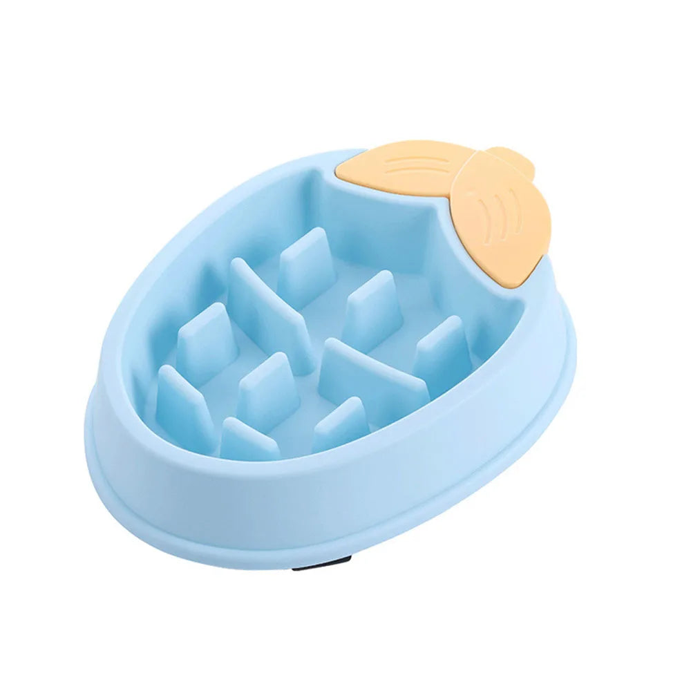 Slow Dog Bowl for Puppy Large Dogs Anti-Gulping Dog Slow Feeder Stop Bloat Slow Eating Pet Bowls Corn Peach Strawberry Pineapple