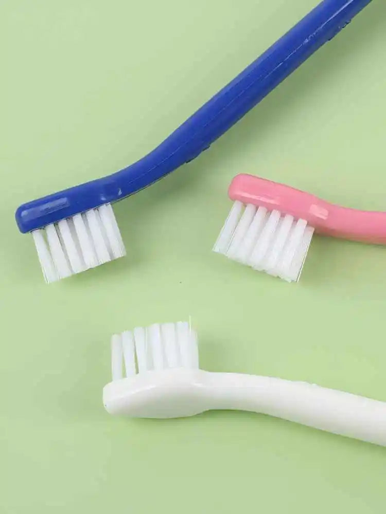 4PCS Dog Toothbrush Double-headed Cat Tooth Multi-angle Cleaning Tool Massage Care Tooth Finger Brush for Dog Cat Pet Supplies